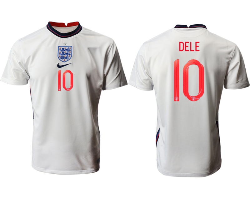 Men 2021 Europe England home AAA version #10 white soccer jerseys